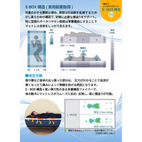 【軒先渡し】ルービックJP L-WAVE ウォッシャブル シルキーファイバーマットレス 厚み19cm ダブル LWW19-D 1枚（直送品）