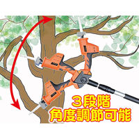 エアロボックス YARDFORCE 18Vコードレス高枝電動のこぎり 家庭用 伸縮式 2way Y3LS-C08-0000 1台（直送品）