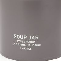 スープジャー420ml チャコール LAKOLE/ラコレ