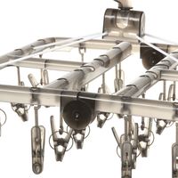 折り畳み角ハンガー24P チャコール LAKOLE/ラコレ