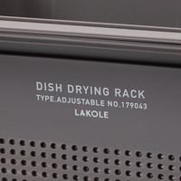 【LAKOLE/ラコレ】 キッチン水切りバスケット チャコール