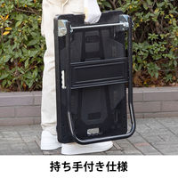 現場のチカラ　樹脂台車（ハンドル折りたたみ）　静音タイプ　150kg荷重 オリジナル