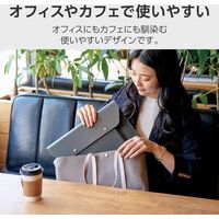 パソコンケース 14インチ レザー スリム PCケース フロントポケット付 ブラック BM-IBEM01BK-IL エレコム 1個
