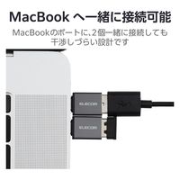 Type-C変換アダプタ (A to C) USB2.0 OTG対応 タブレット ブラック M-AFCMADBK エレコム 1個