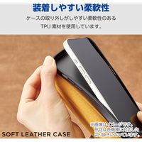 AQUOS wish4(SH-52E)/レザーケース/手帳型/ステッチ/耐衝撃/磁石付き/ネイビー PM-S241PLFYNV 1個