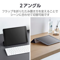 エレコム iPad 第987世代/iPad 10.2 2019年モデル/フラップケース 背面クリア/ネイビー TB-A19RWVNVN 1個（直送品）