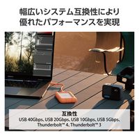 SSD 外付け 4TB ポータブル Rugged mini 耐衝撃 コンパクト STMF4000400 LaCie 1個（直送品）
