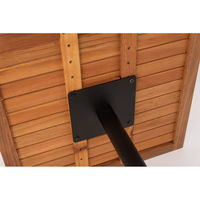 東谷 ROOM ESSENCE オリー カフェテーブル 幅615×奥行615×高さ740mm ブラック脚 ODS-73BK 1台（直送品）