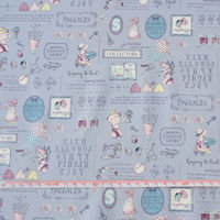 スーちゃんコレクション Sunbonnet Sue ソーイング プリント生地 ライトグリーン 巾約110cm×2mカット NCM25000-（直送品）