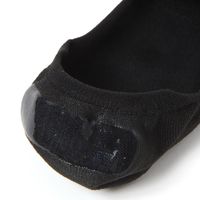 レディース ナイロンカラーカバーソックス ブラック 23～25cm LAKOLE/ラコレ