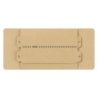 アスクル 「現場のチカラ」薄型ダンボールケース 220×160×30mm 1セット（1パック（10枚入）×5） オリジナル