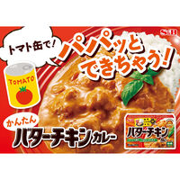 バターチキンカレー 中辛 （2皿分×4袋） 1個 パウダールウ カレールウ エスビー食品 S＆B