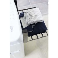 tower（タワー） 洗濯機横マグネット折り畳み棚 タワー ブラック 5097 1台 山崎実業