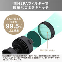 アイリスオーヤマ 充電式サイクロンスティッククリーナー 掃除機 自走式 軽量 スタンド付き SCD-185PM-B 1台