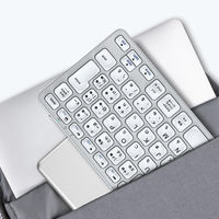 iClever ワイヤレスキーボード Bluetooth & 無線2.4GHz接続 Type-C充電式 薄型 コンパクト 1個