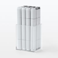 無印良品 アクリルペンスタンド 大 約幅73×奥行57×高さ88mm 1セット（1個×6） 良品計画