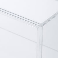 無印良品 アクリルコレクションスタンド引き扉付き 小 約幅25.2×奥行8.4×高さ18.4cm 1セット（1個×2） 良品計画