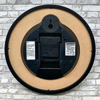 さんてる レトロ電波時計 メモリー 置き掛け兼用 直径285×奥行64mm アンティークブラウン SR27_A 1個（直送品）