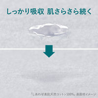 【生理用品】 ナプキン 多い昼用 羽つき 22.5cm しあわせ素肌 ボタニカルコットン100% 無香料 1セット（1パック（16コ入）×3）花王
