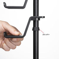 サンワサプライ  クランプ付きゲームコントローラースタンド（ヘッドフォンホルダー付・ブラック） JY-STN2BK（直送品）
