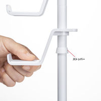 サンワサプライ  クランプ付きゲームコントローラースタンド（ヘッドフォンホルダー付・ホワイト） JY-STN2W（直送品）