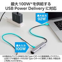 ドッキングステーション タイプC ハブ 4in1 HDMI LAN USB-A USBハブ DST-C29SV エレコム 1個（直送品）