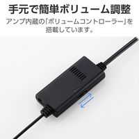 エレコム コンパクトスピーカー 6W AC電源 ブラック MS-P08A2BK 1個