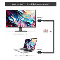 HDMIケーブル 3m 4K30Hz EB-HDMI030GAGA-B 1本 Vodaview
