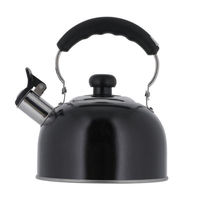 ベストコ やかん 笛吹き ケトル 2.4L ステンレス製 IH 対応 ブラック NQ-0027 1個