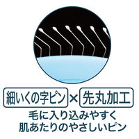 ペティオ Self Trimmer セルフトリマー 犬猫用 プッシュ掃除式 肌に優しいスリッカーブラシ ワイド