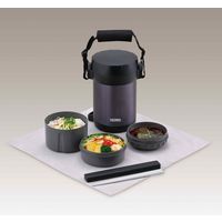 サーモス ステンレスランチジャー 約1.3合 ミッドナイトブルー JBG-1801 MDB 1セット（3組）