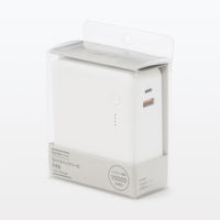 無印良品 急速充電ができるモバイルバッテリー付充電器（10000mAh USB-C/A） MJ-PSMB100 良品計画