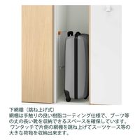 【設置込】イトーキ クローレ スチールロッカー 木目扉 1人用 プッシュ錠 ホワイトオーク HCE-0311WP-92 1台（直送品）