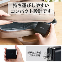 エレコム USB充電器 コンセント USB-A×2ポート 4.8A出力 黒 EC-AC03BK 1個