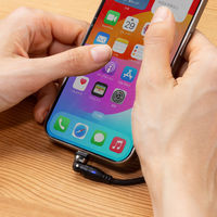 USB Type-Cケーブル 1.8m コネクタ540°回転 PD100W 1本 サンワサプライ