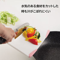 貝印 3点セット オールステンレス 三徳包丁 ペティナイフ まな板 ピンク 1組