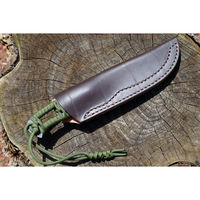 トヨクニ アウトドアナイフ:MASANO 白鋼 パラシュートコード グリーン 皮ケース 晶之作 tygr230410-038 1本（直送品）