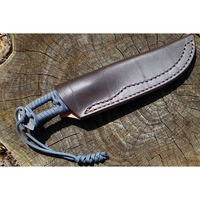 トヨクニ アウトドアナイフ:MASANO 白鋼 パラシュートコード グレー 皮ケース 晶之作 tygr230410-037 1本（直送品）