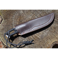 トヨクニ アウトドアナイフ:MASANO 白鋼 パラシュートコード 黒 皮ケース 晶之作 tygr230410-036 1本（直送品）