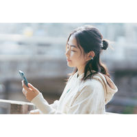 ambie サウンドイヤーカフ 有線 アッシュグリーン AM-02/AGQ 1個