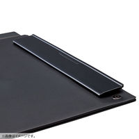 リヒトラブ クリップファイル<エアークッション> A4 黒 捺印対応 アンケートボード F2661-24 1冊