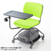 サンワサプライ ミーティングチェア テーブル付き グリーン SNC-T165G 1脚（直送品）