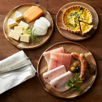 無印良品 アカシア お皿にもなるカッティングボード 丸型 約直径24×高さ1.5cm 良品計画