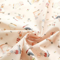 スーちゃんコレクション Sunbonnet Sue プリント生地 ブラウン 巾約110cm×1mカット NCM22000-1D-1M（直送品）