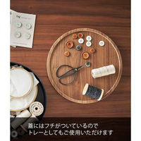 山崎実業 蓋付き収納ケース ラウンド ブラウン×ブラック 1個入 YJ5800 1個