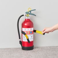 【消火器 転倒防止】 キングジム 地震対策消火器ベルト SH610 1個