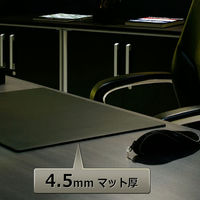 プラス デスクマット エグゼクティブタイプ 600×450mm 厚さ4.5mm レザー調 36637 DM-010L（わけあり品）