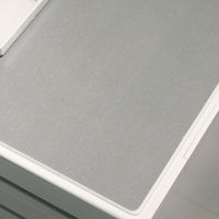 プラス ななめカットデスクマット OAタイプ 小（990×590mm） 厚さ1.7mm 下敷き付 透明 41336（わけあり品）