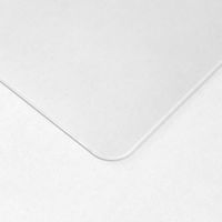 プラス ななめカットデスクマット OAエコノミー クリアタイプ大（1390×690mm）厚さ1.2mm下敷きなし半透明 41041（わけあり品）