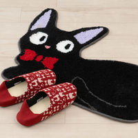 センコー 魔女の宅急便 ジジかかとニット スリッパ 約22-24cm レッド MZB231013 1足（直送品）